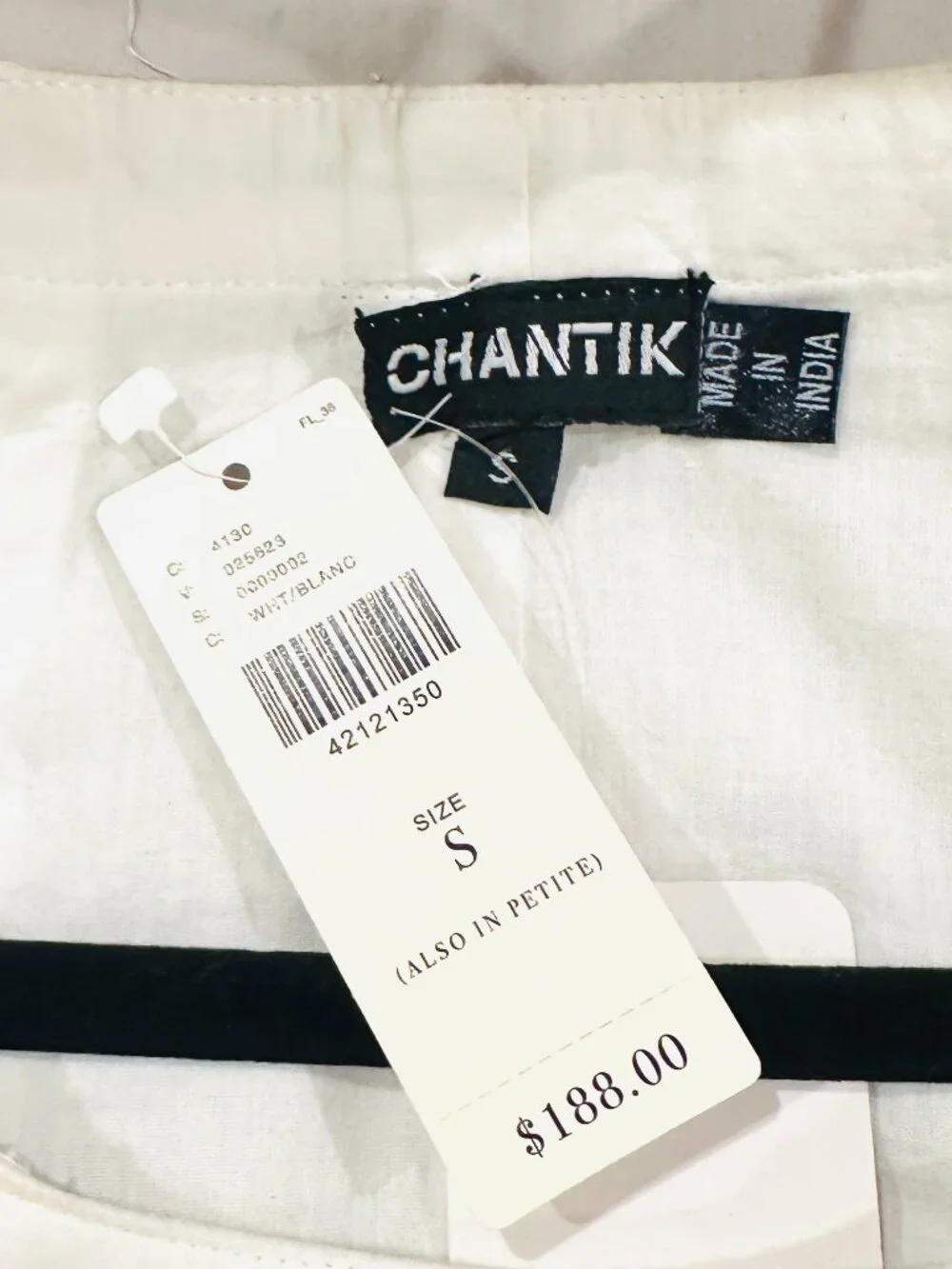 NWT ANTHROPOLOGIE X CHANTIK EMBROIDERED DRESS WITH TASSELS SMALL - Picture 4 of 5